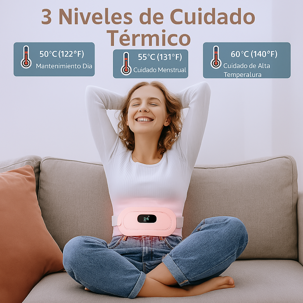 Cinturón Térmico Menstrual - ¡EL MEJOR ALIADO PARA TU CICLO MENSTRUAL! 🌸